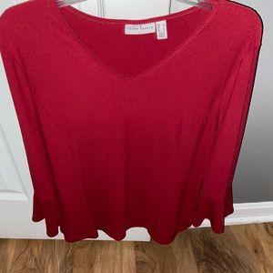 Susan Graver, large liquid knit, tulip sleeve